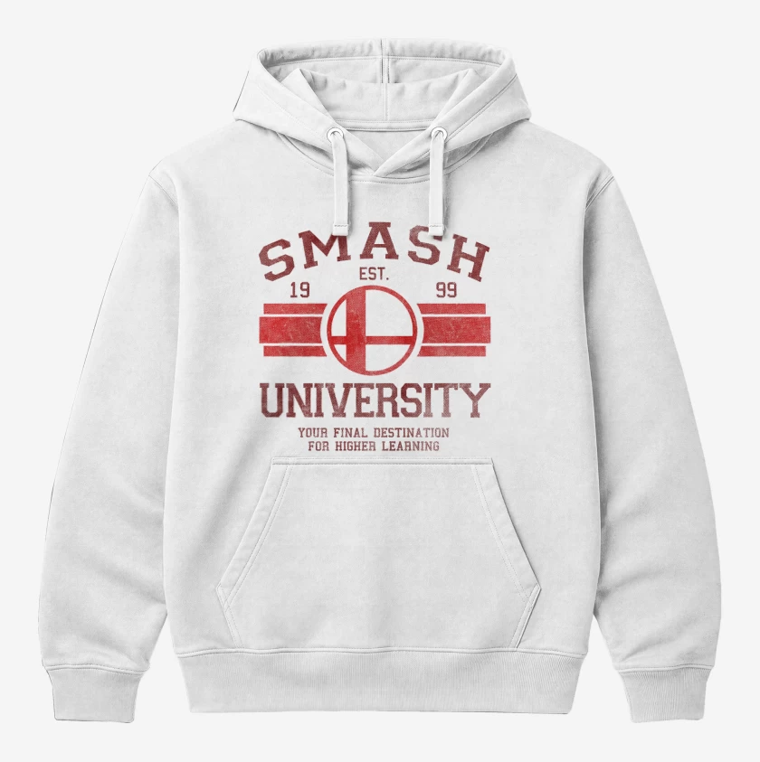 Polerón Canguro Blanco de Smash University