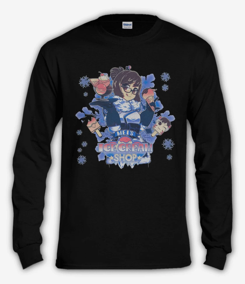 Polera manga larga Negro de Mei ice cream