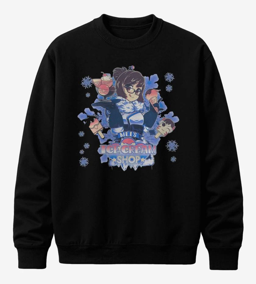 Poleron polo Negro de Mei ice cream