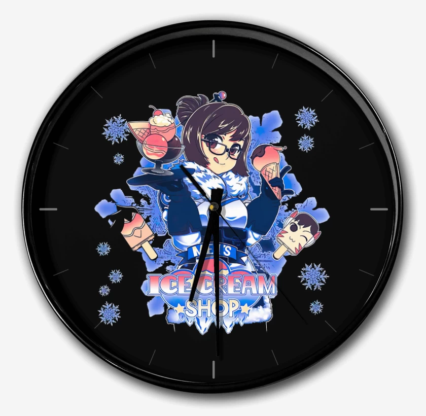 Reloj Negro de Mei ice cream