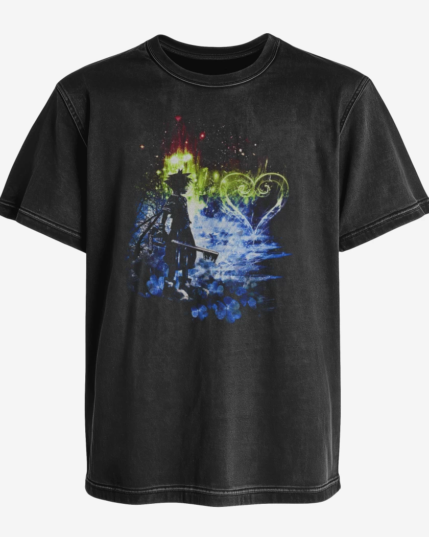 Polera desgastada Negro de Sora Storm