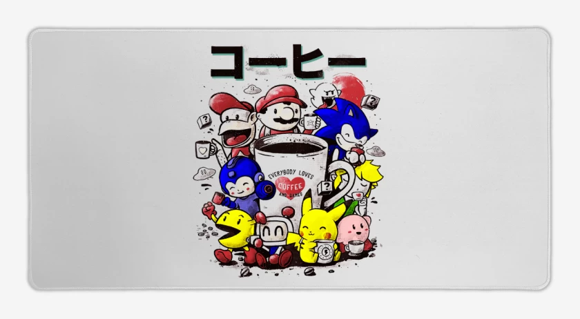 Mouse pad Gamer Games coffee