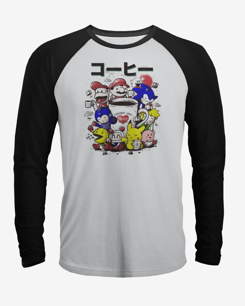 Polera Raglan Games coffee