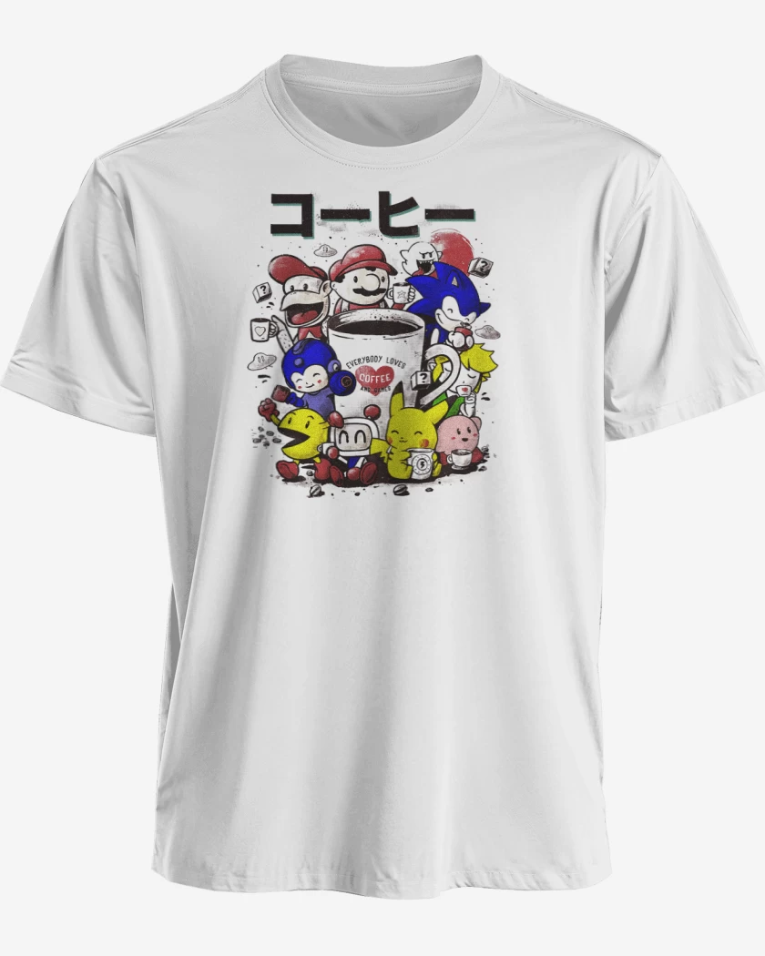 Polera premium Blanco de Games coffee