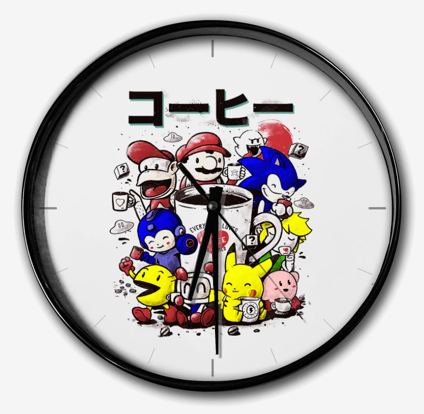 Reloj Blanco de Games coffee