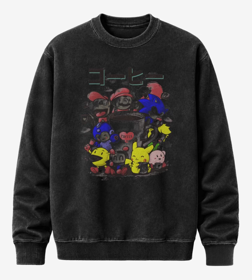 Poleron Polo Acid Wash Games coffee