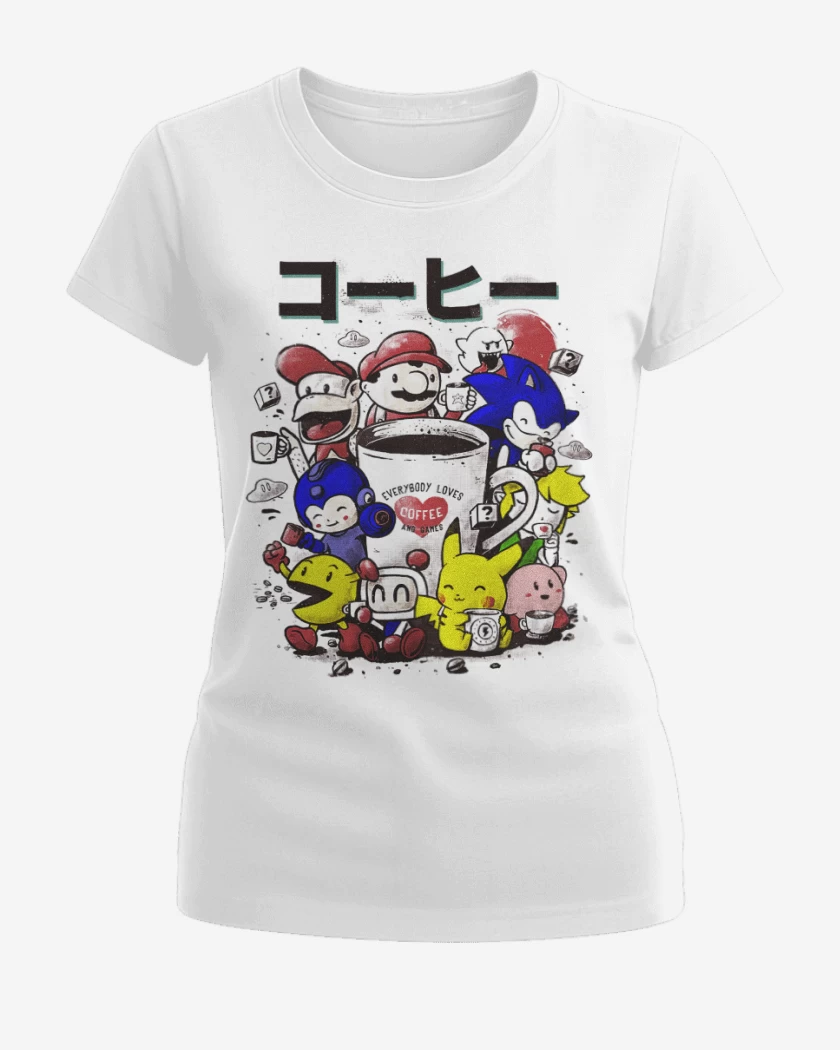 Polera de Mujer Blanco de Games coffee