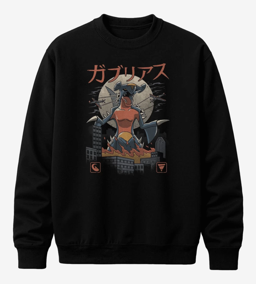 Poleron polo Negro de Garchomp