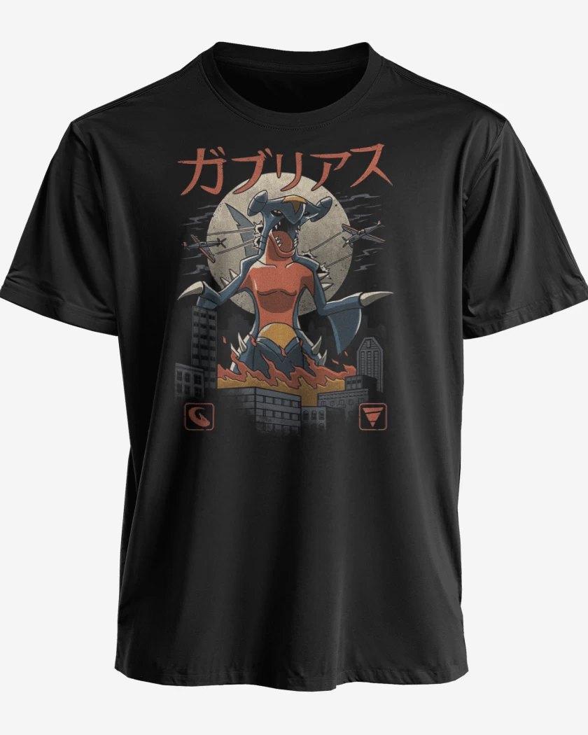 Polera premium Negro de Garchomp