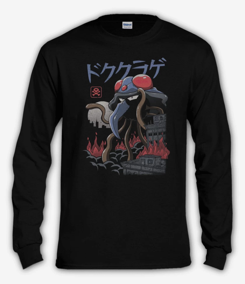 Polera manga larga Negro de Tentacruel