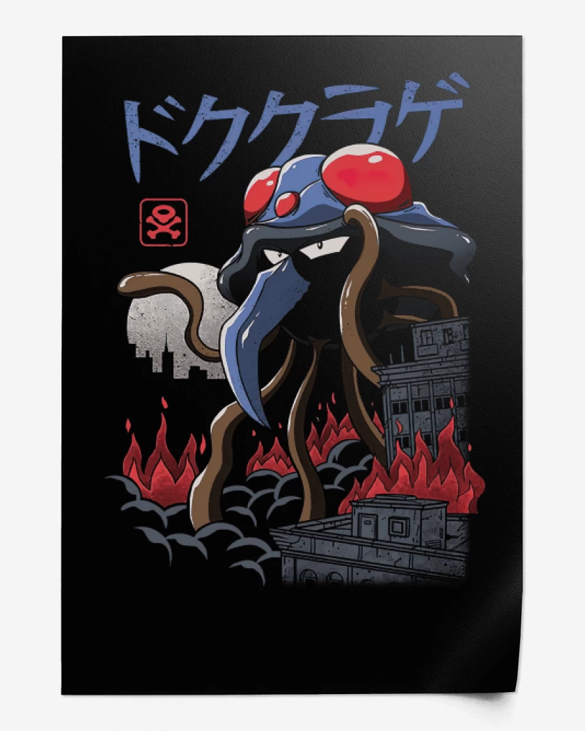 Print Negro de Tentacruel