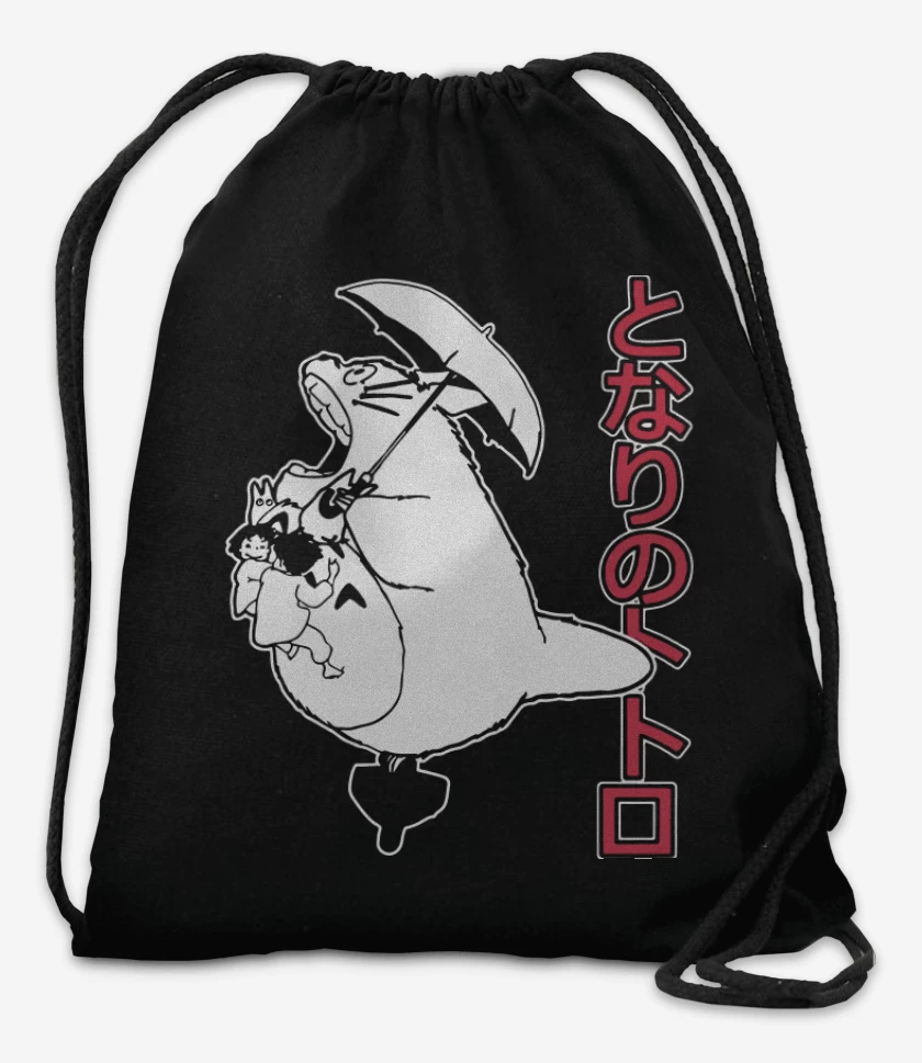 Mochila Negro de Mi vecino totoro