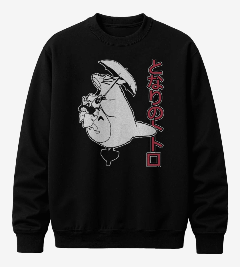 Poleron polo Negro de Mi vecino totoro