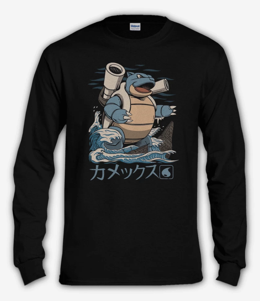 Polera manga larga Negro de Blastoize