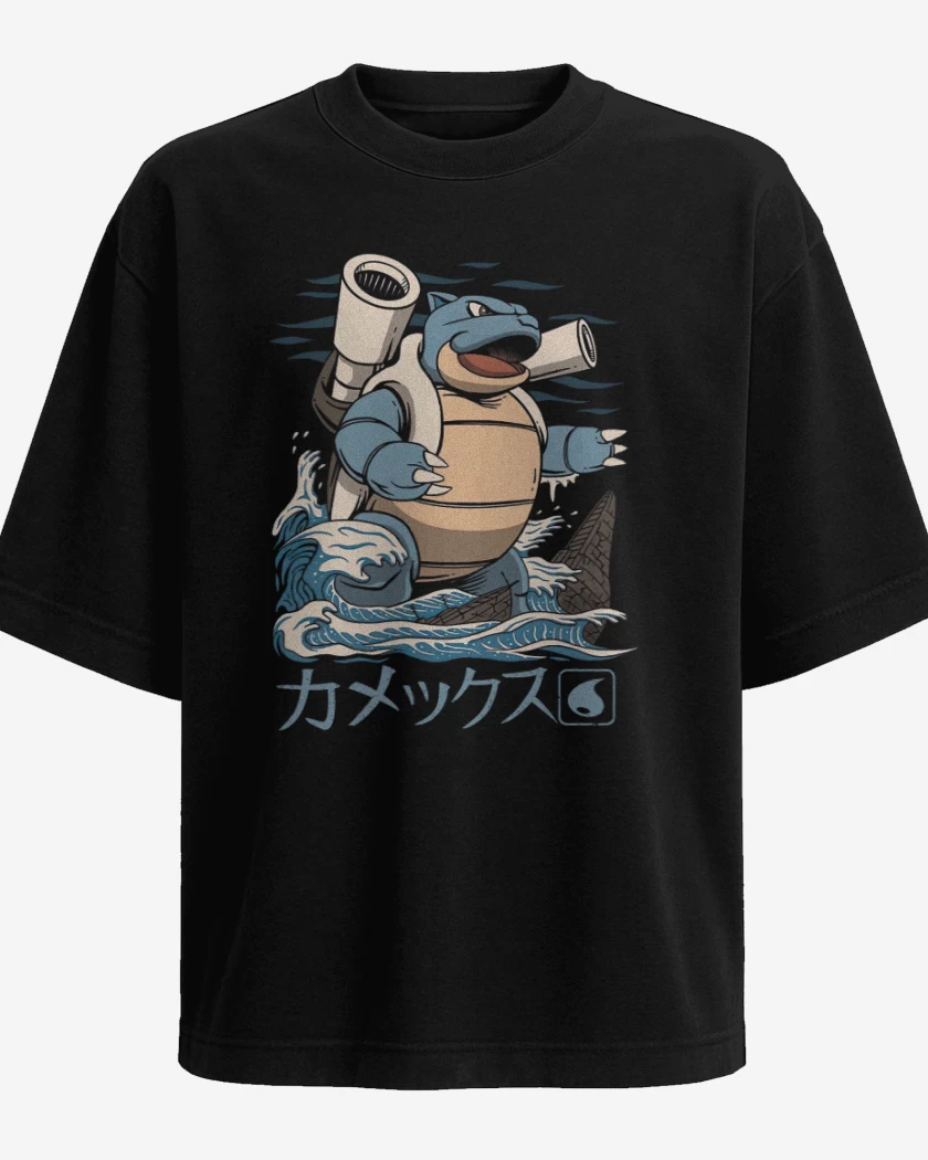 Polera Oversize Negro de Blastoize