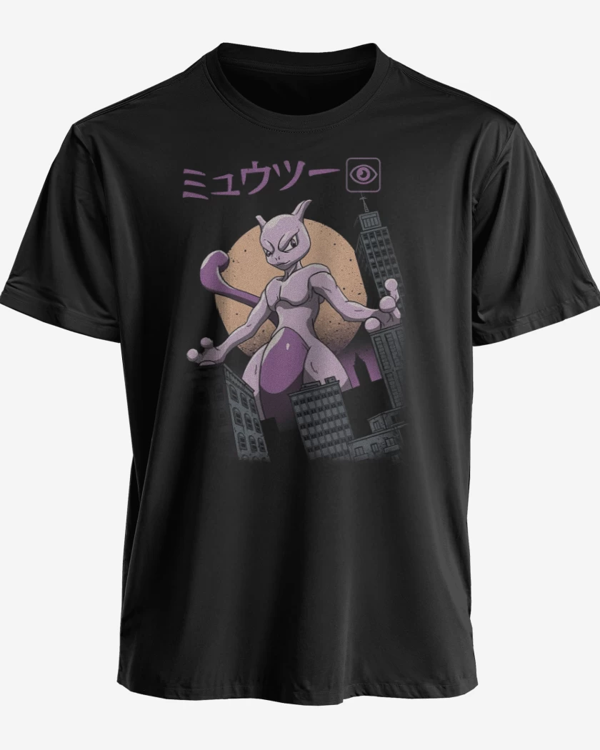 Polera premium Negro de Mewtwozilla