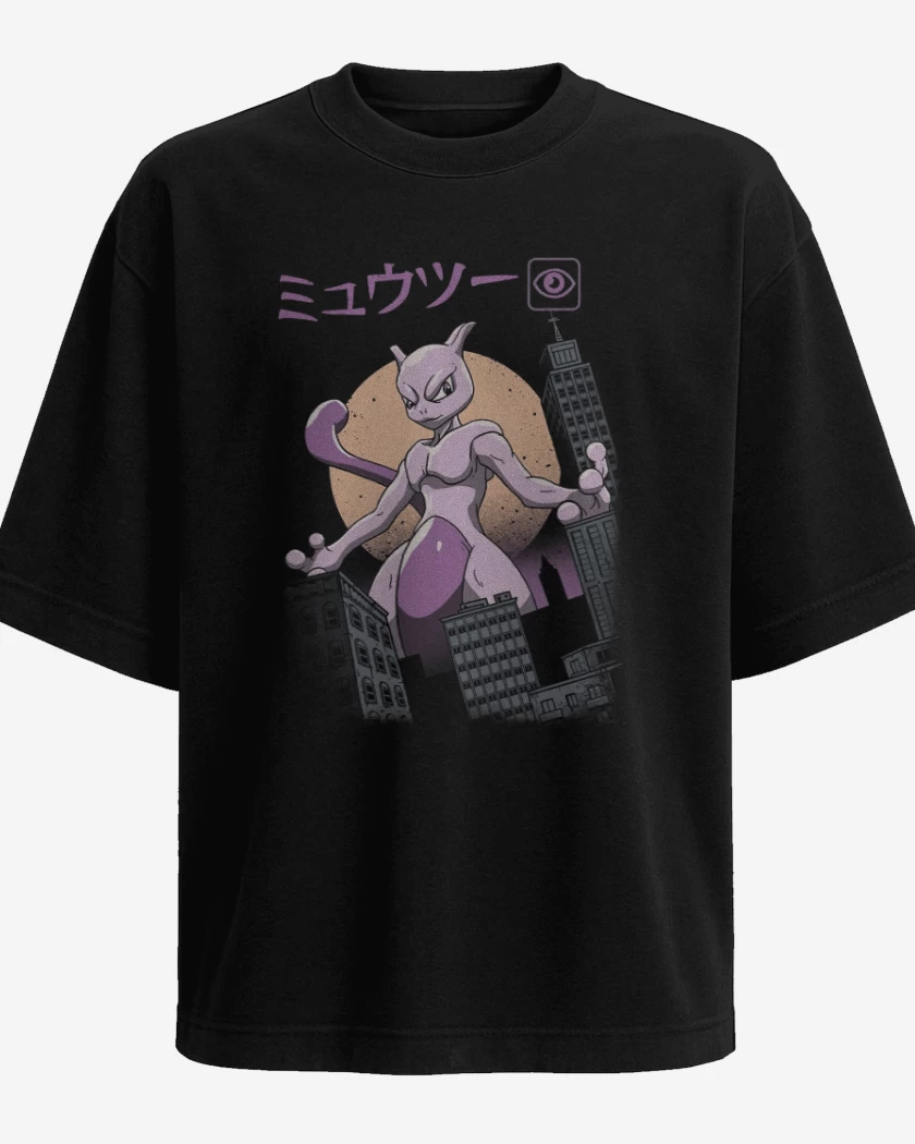 Polera Oversize Mewtwozilla