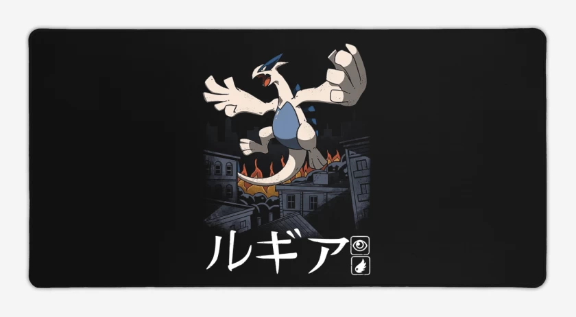 Mouse pad Gamer Negro de Lugia