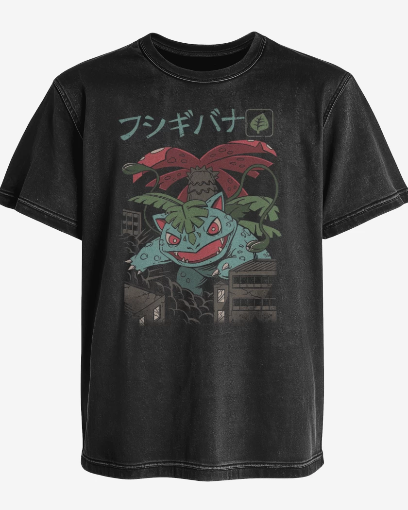 Polera desgastada Negro de Venasour