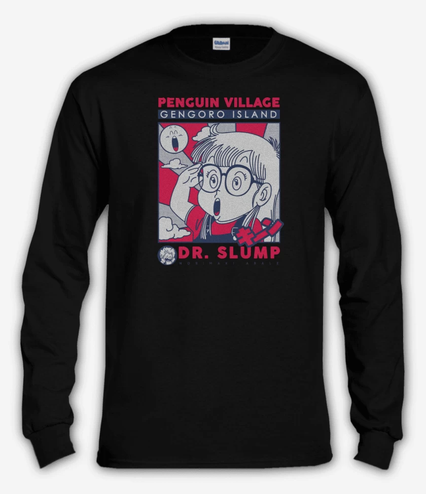 Polera manga larga Negro de Villa Pinguino