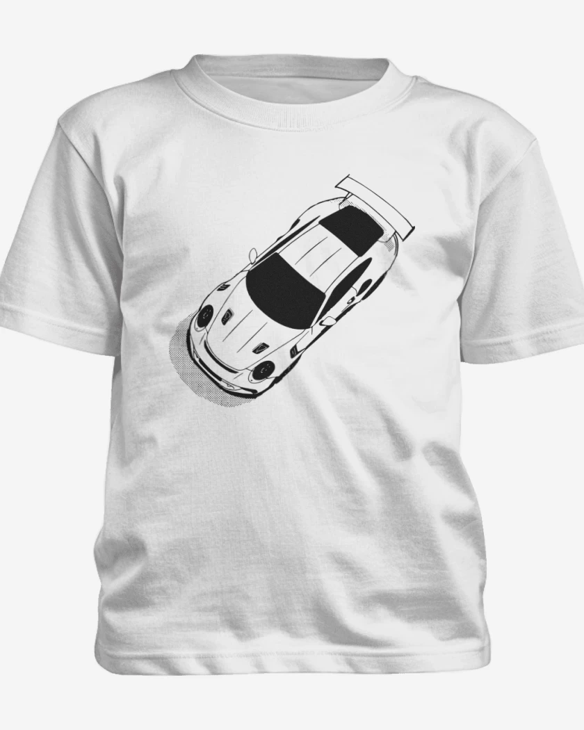 Polera de niño Blanco de Porsche 911 