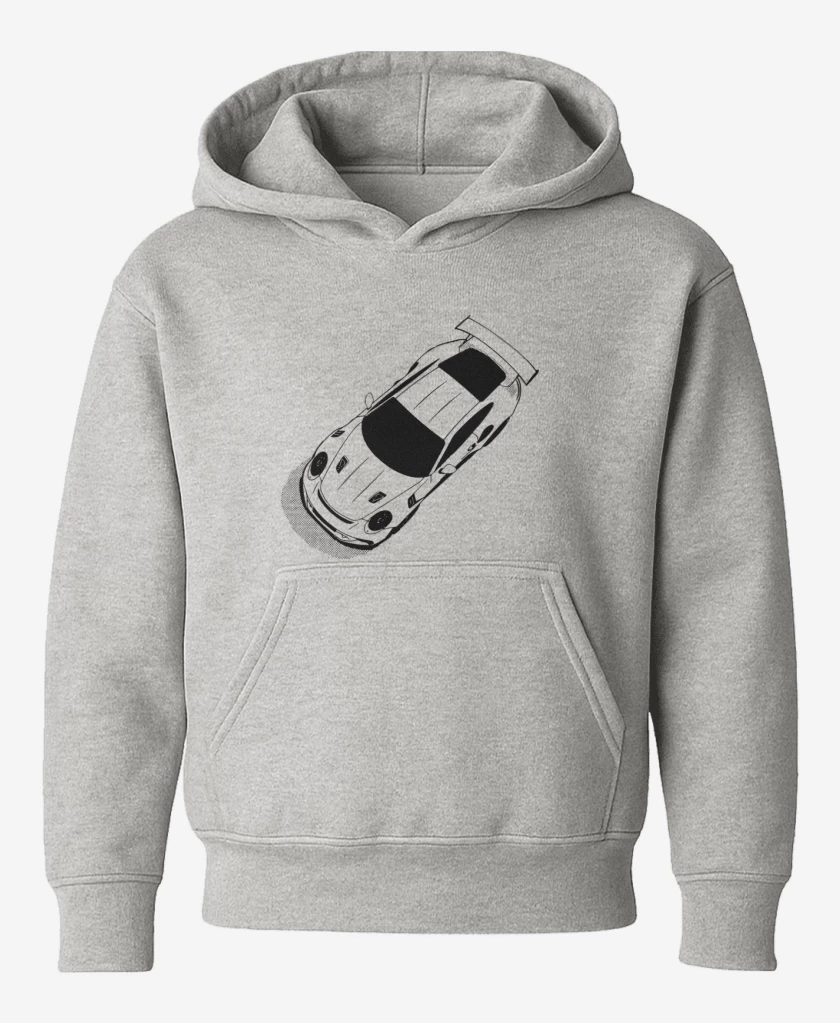 Poleron de niño Gris Melange de Porsche 911 