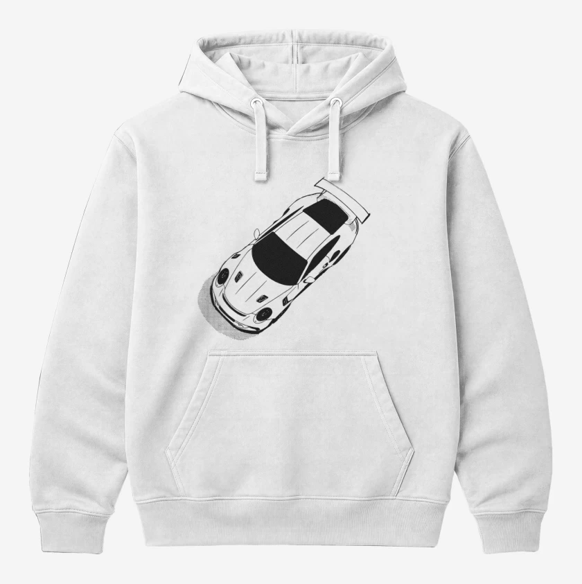 Polerón Canguro Blanco de Porsche 911 