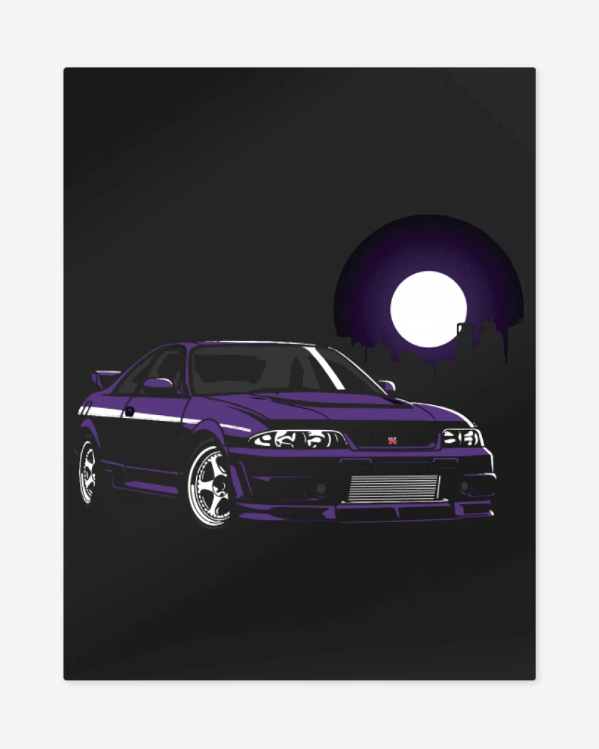 Print metalico Negro de Skyline R33