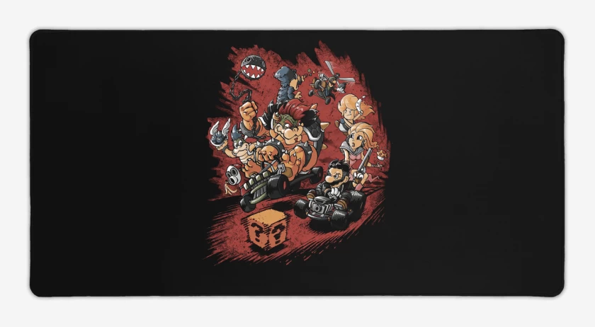 Mouse pad Gamer Negro de Mad Kart Max