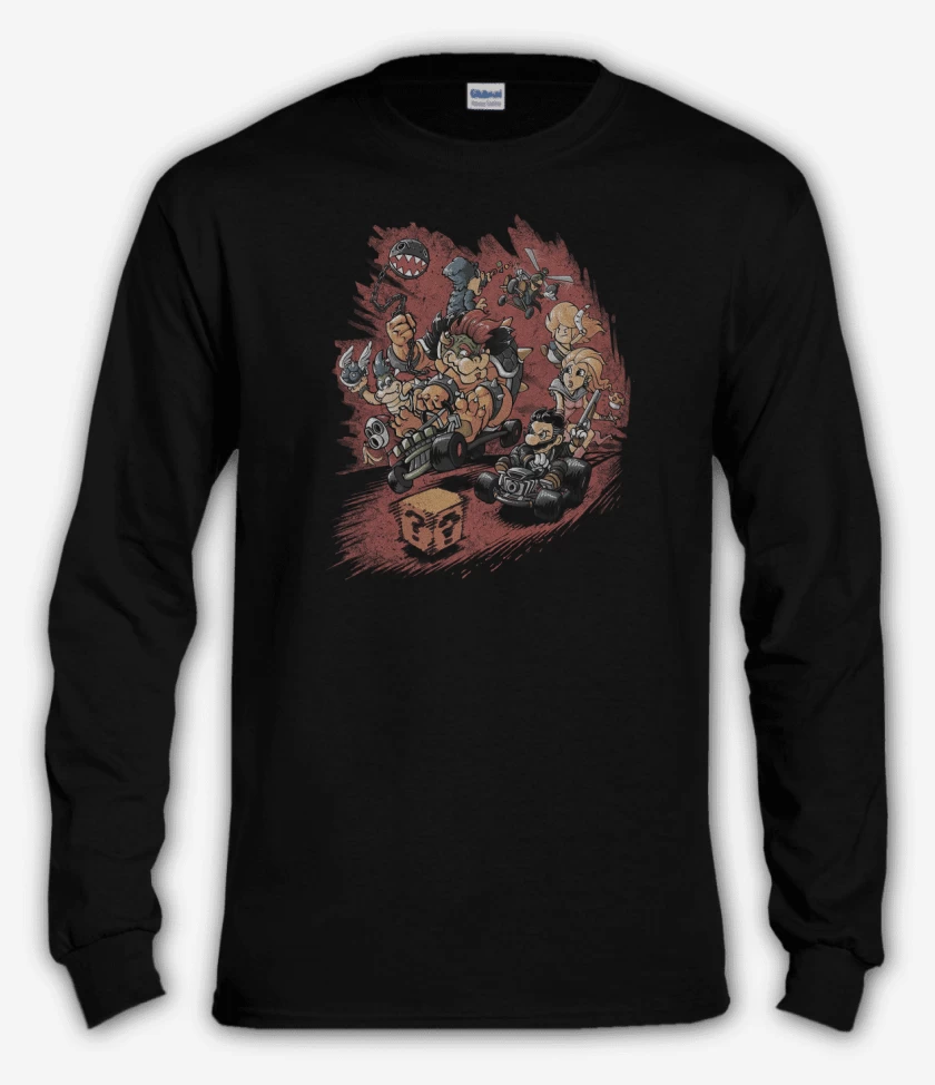 Polera manga larga Negro de Mad Kart Max