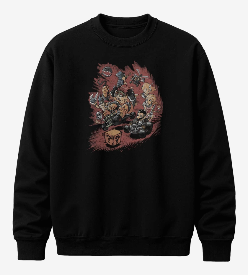 Poleron polo Negro de Mad Kart Max