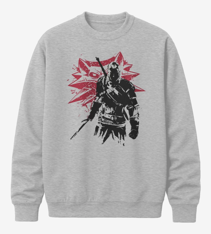 Poleron polo Gris Melange de The witcher