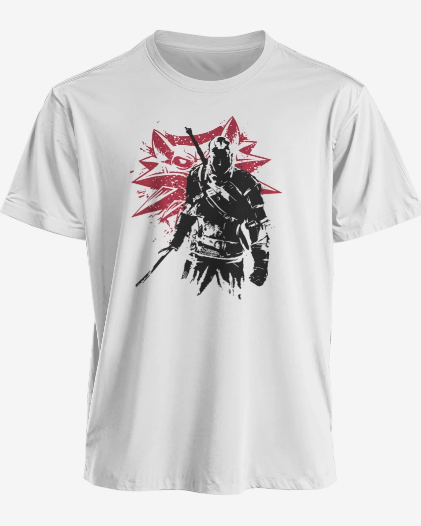 Polera premium Blanco de The witcher