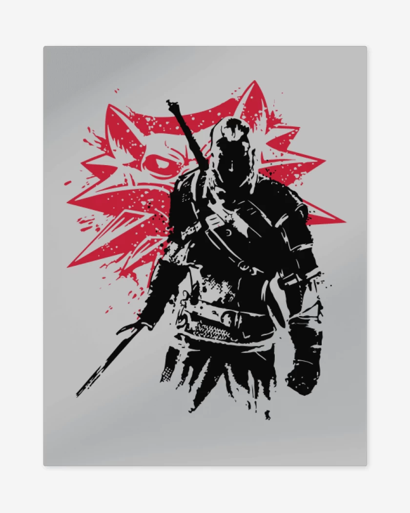 Print metalico Gris Melange de The witcher