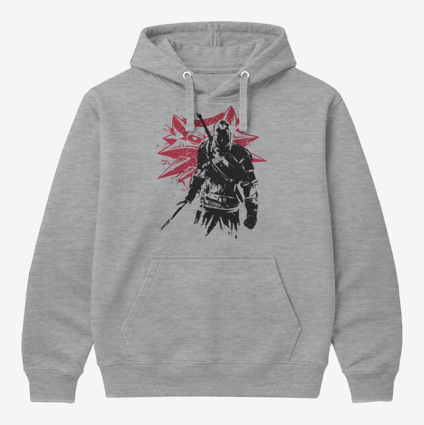 Polerón Canguro Gris Melange de The witcher