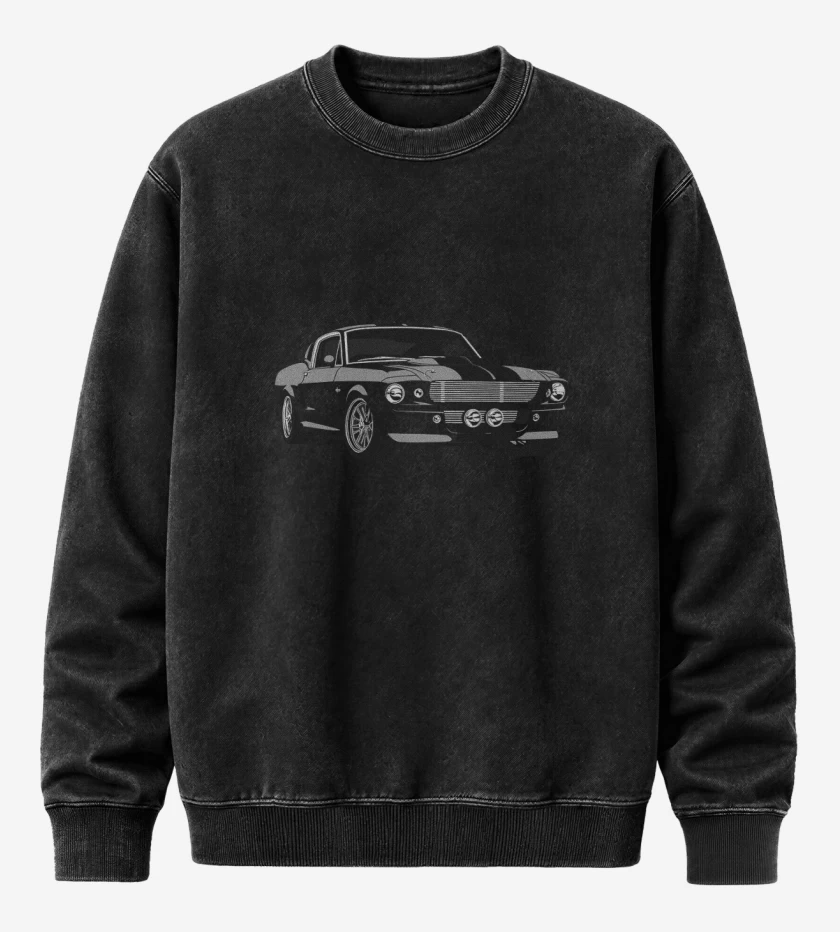 Poleron Polo Acid Wash Negro de Eleanor GT500