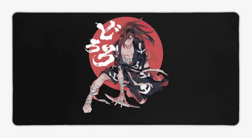 Mouse pad Gamer Negro de Hyakkimaru
