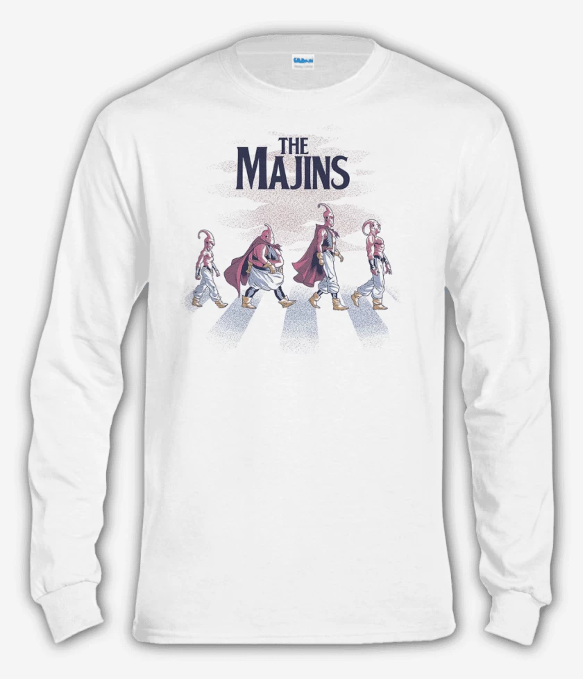 Polera manga larga Blanco de The Majins