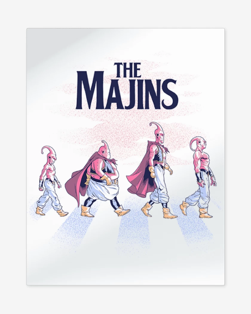 Print metalico Blanco de The Majins