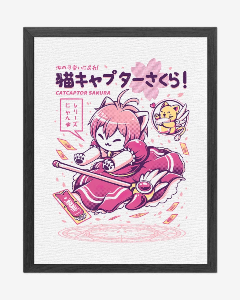 Cuadro decorativo Blanco de Sakura Cat Captor