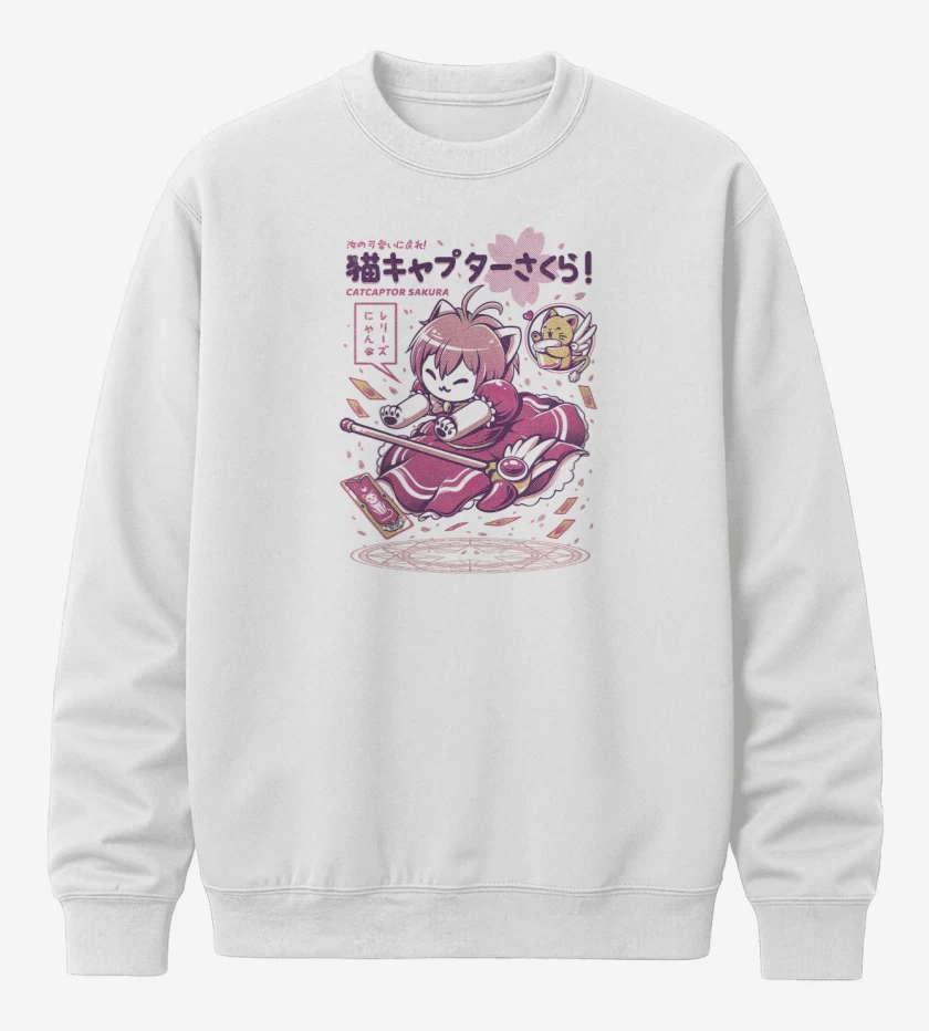 Poleron polo Sakura Cat Captor