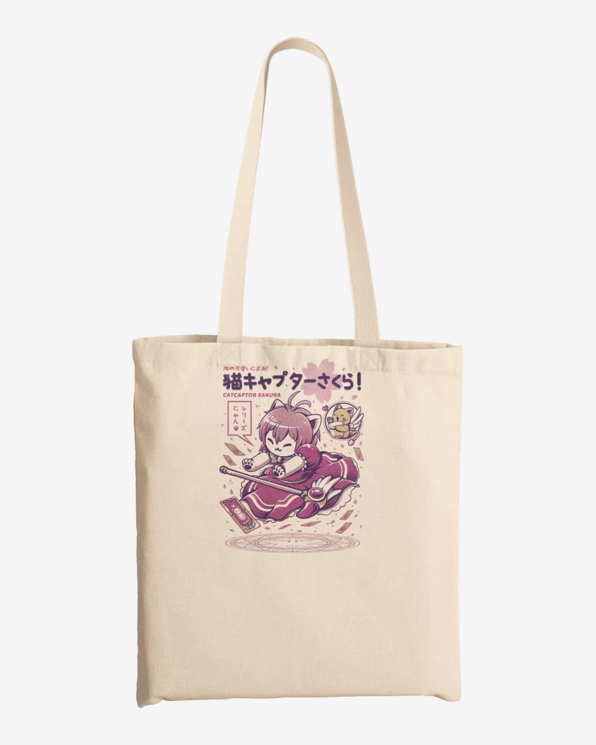 Totebag Sakura Cat Captor