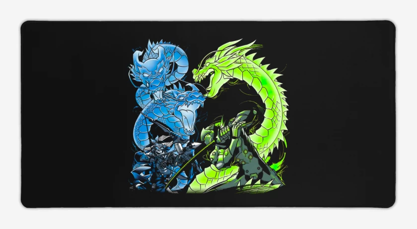 Mouse pad Gamer Negro de Shimada Brothers