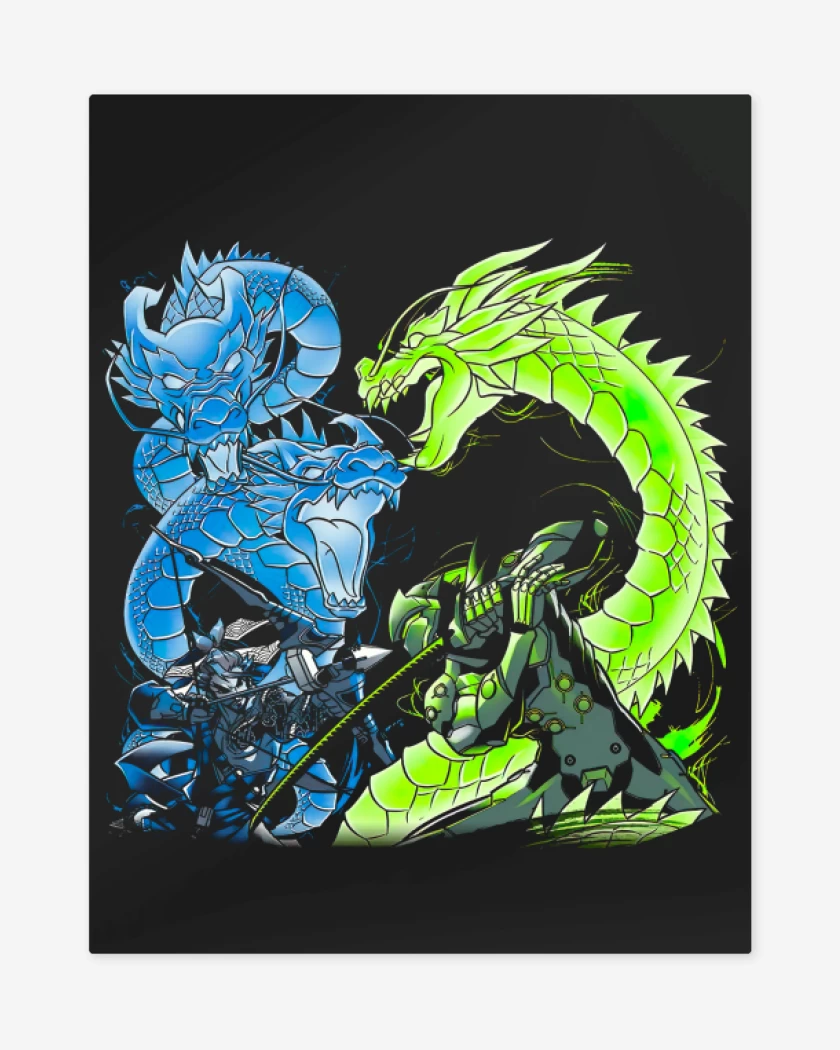 Print metalico Negro de Shimada Brothers