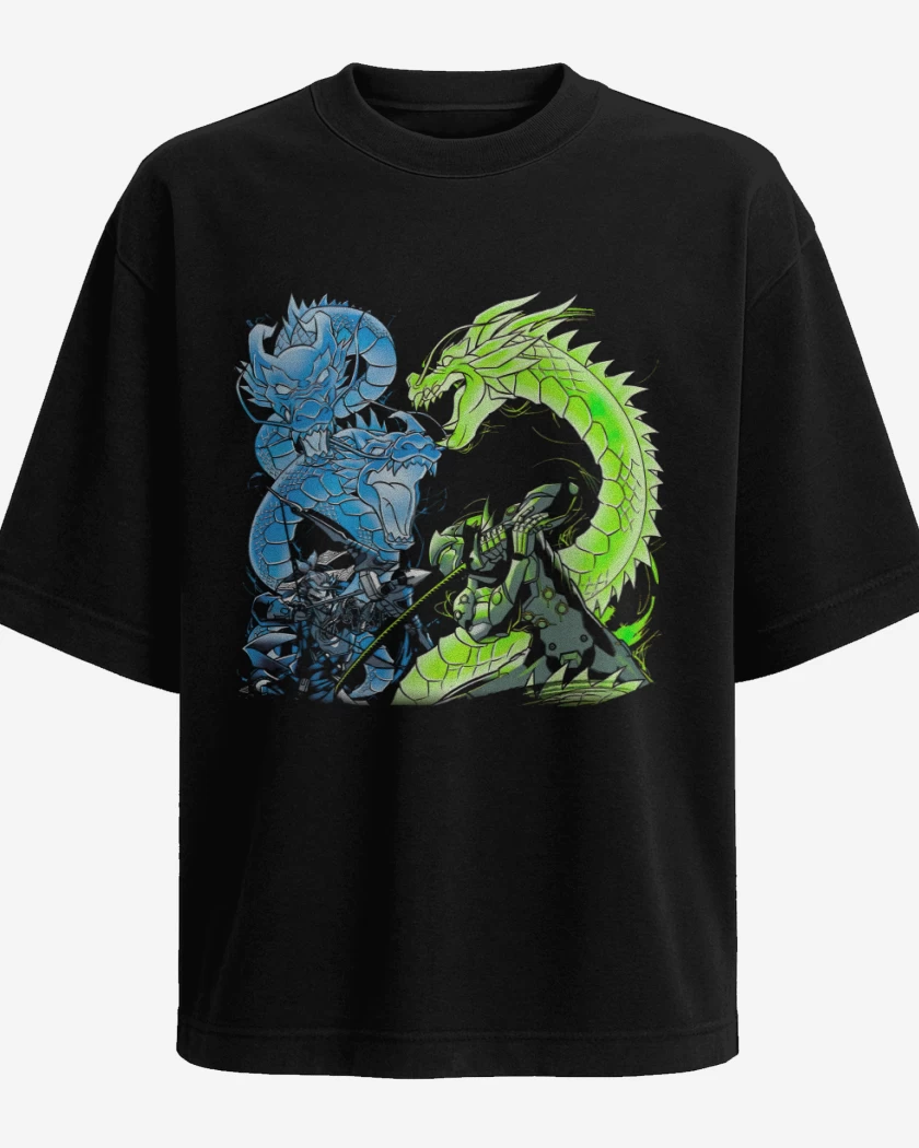 Polera Oversize Negro de Shimada Brothers