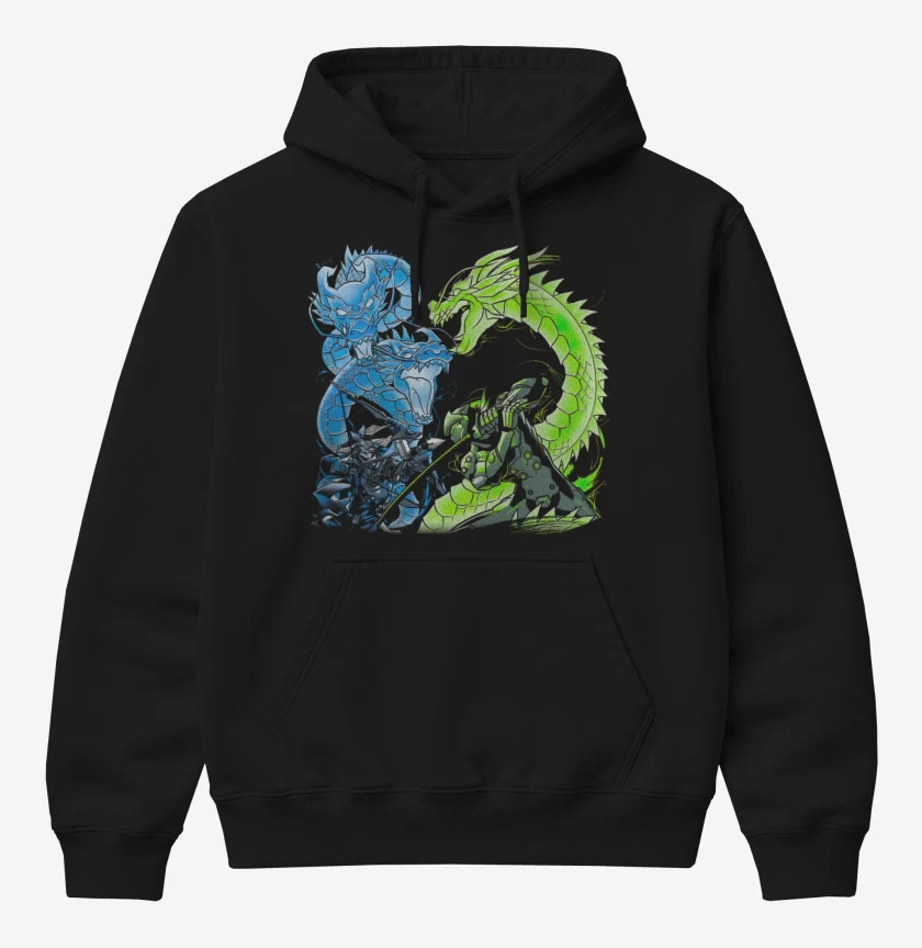 Poleron Canguro básico Negro de Shimada Brothers