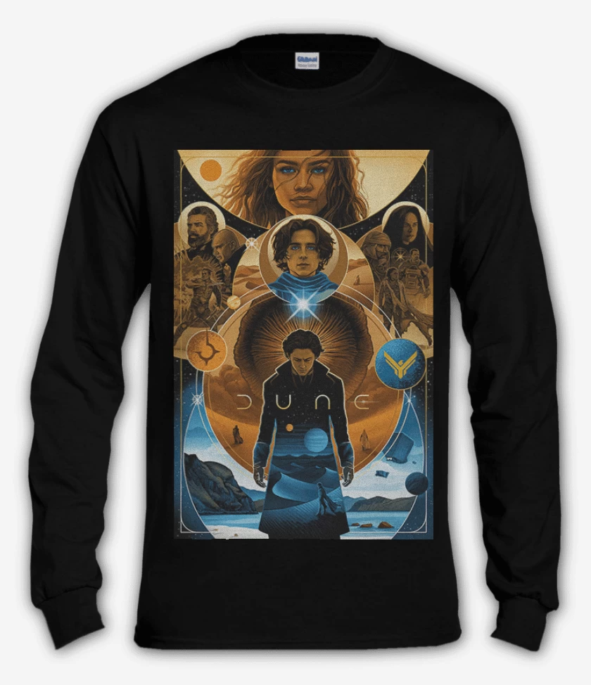 Polera manga larga Negro de Duna 2021