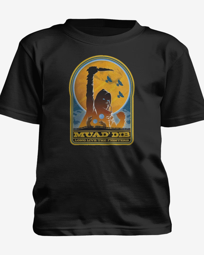 Polera de niño Negro de Muad Dib