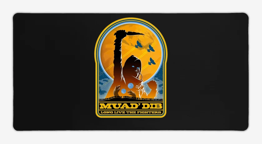 Mouse pad Gamer Negro de Muad Dib