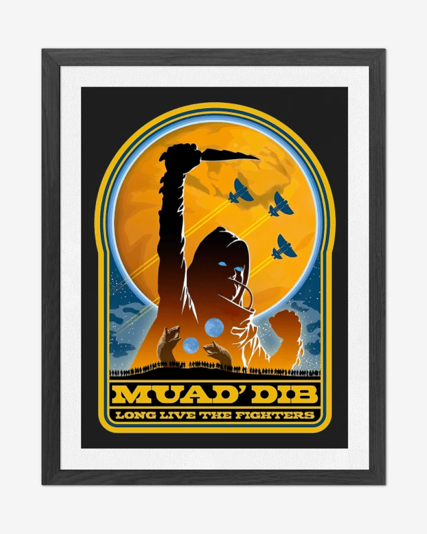 Cuadro decorativo Negro de Muad Dib